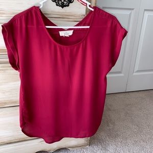 Burgundy blouse